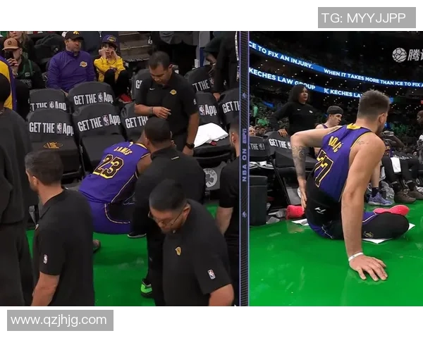 镜头捕捉：湖人赛场小动作引发热议